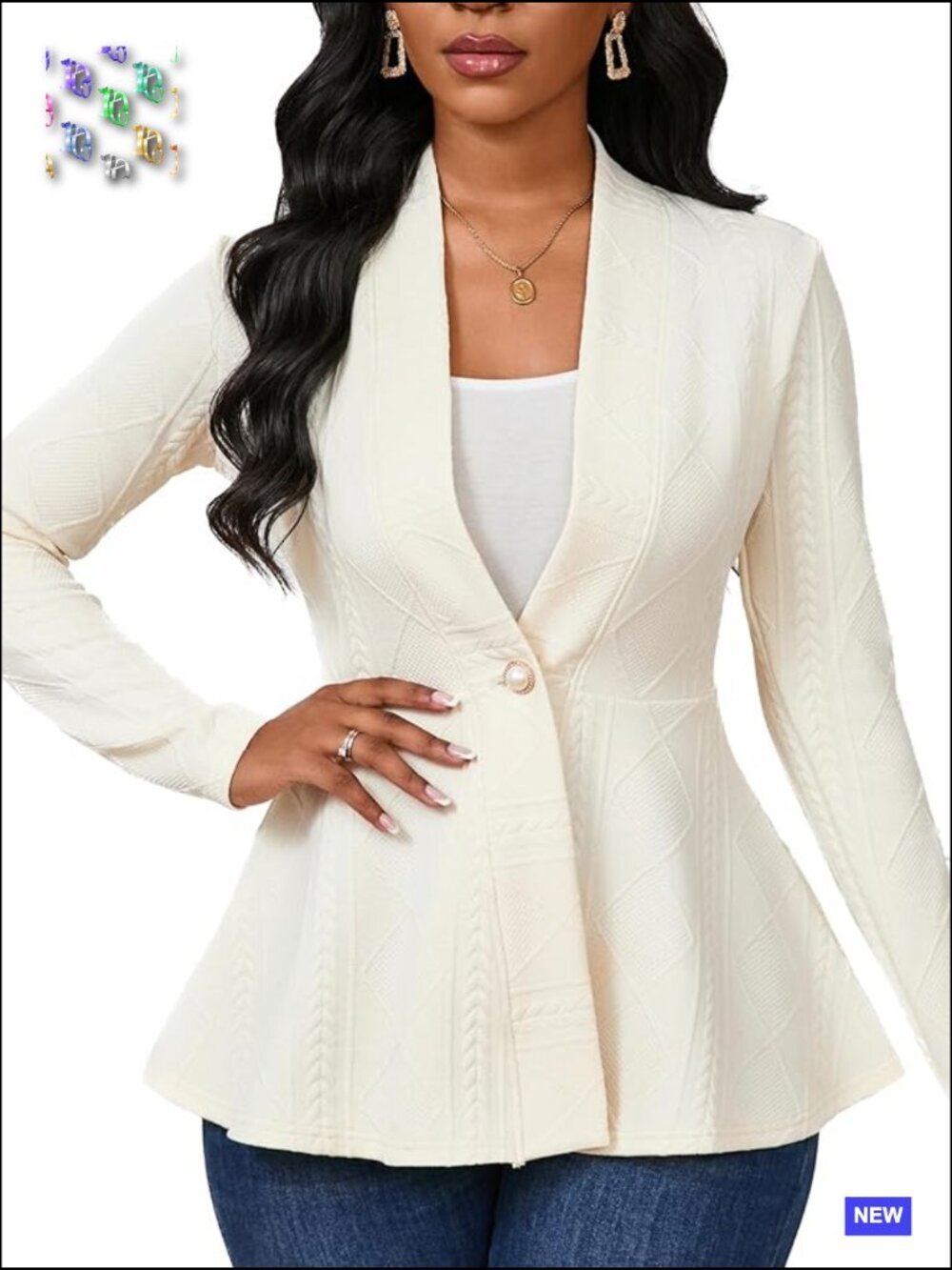 Lightweight Knit Blazer Shawl Collar Slim Fit Business Casual Cardigan Jacket